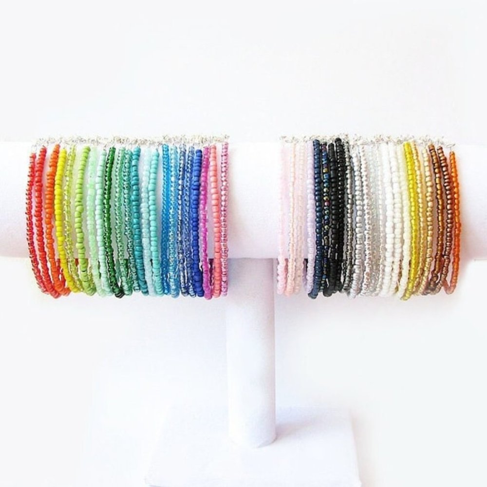 Seed bead bracelet
